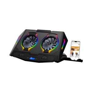 Đế tản nhiệt Laptop Cooling Pad N99 - 2 quạt, đèn led, laptop 13-17